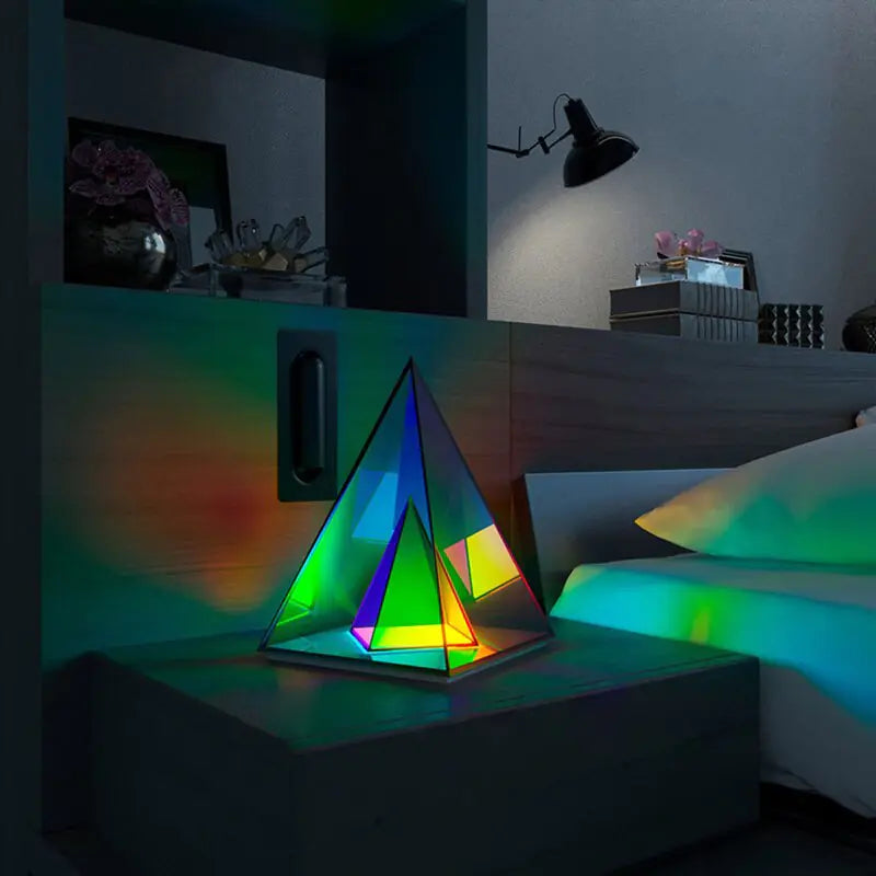 iLED 3D RGB Pyramid Night Light - iLED My Store