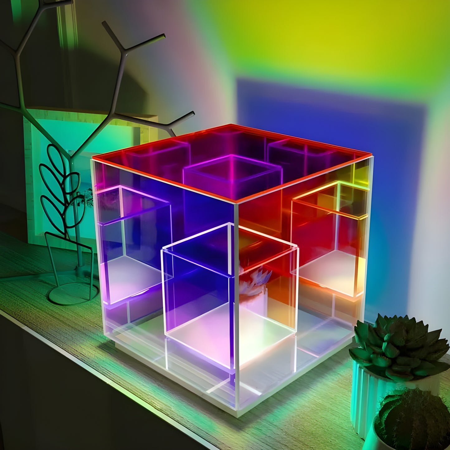 iLED Acrylic Hypercube Lamp - iLED My Store