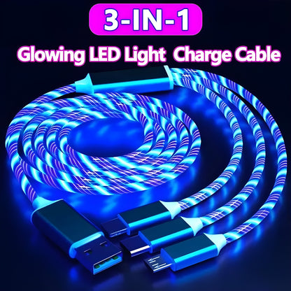 iLED Glowing 3-in-1 Cable Charger - iLED My Store