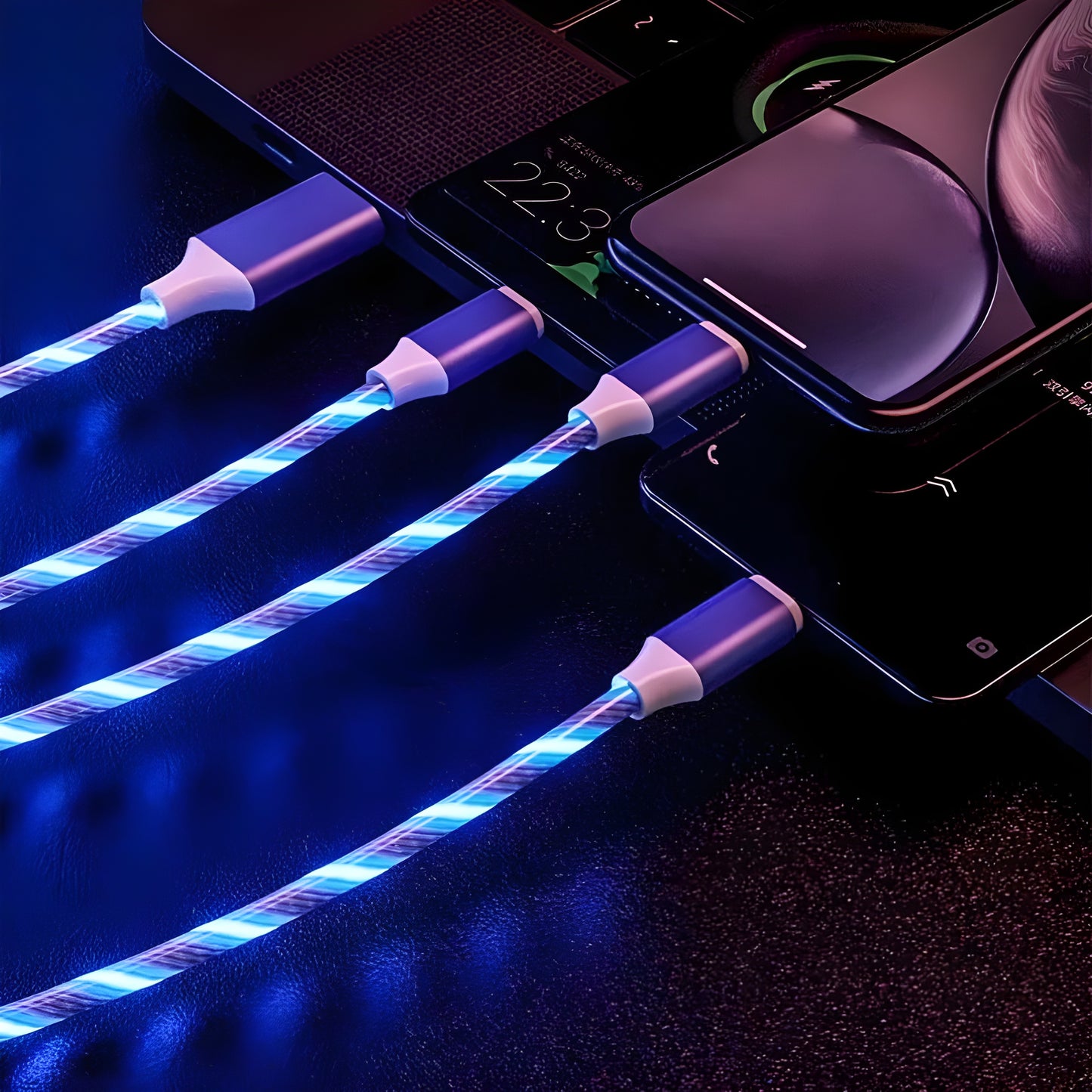 iLED Glowing 3-in-1 Cable Charger - iLED My Store