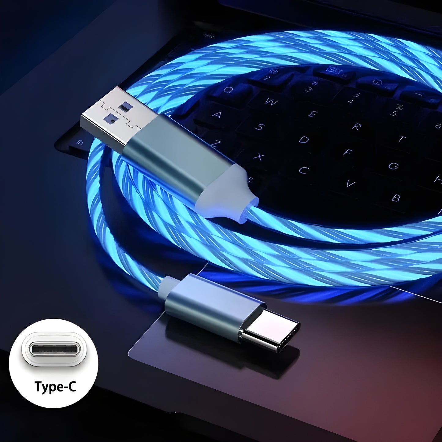 iLED Glowing 3-in-1 Cable Charger