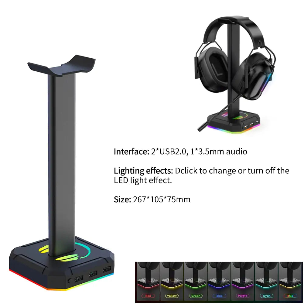 iLED RGB Gaming Headphone Stand - iLED My Store